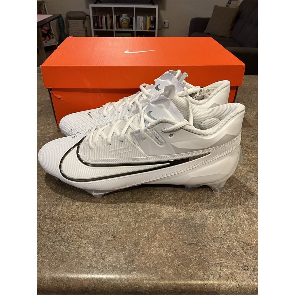 ⭐ Nike Vapor Edge Elite 360 2 Football Cleats Mens Size 11.5 White